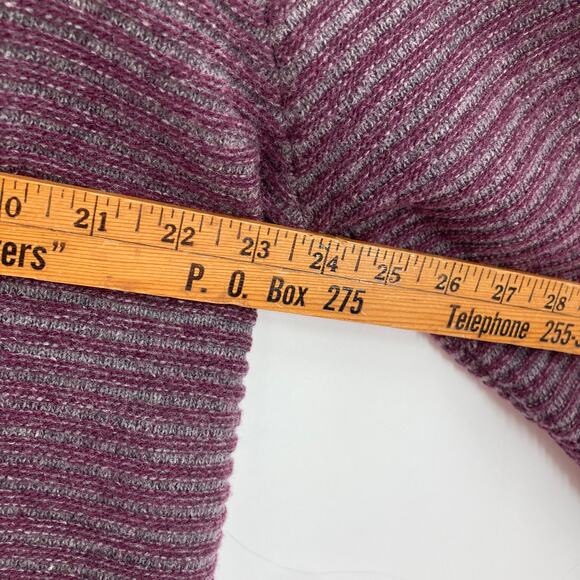 Robert Comstock Vertical Wool Nylon Ribbed Purple Sweater Men’s 2X Tall - Picture 9 of 10